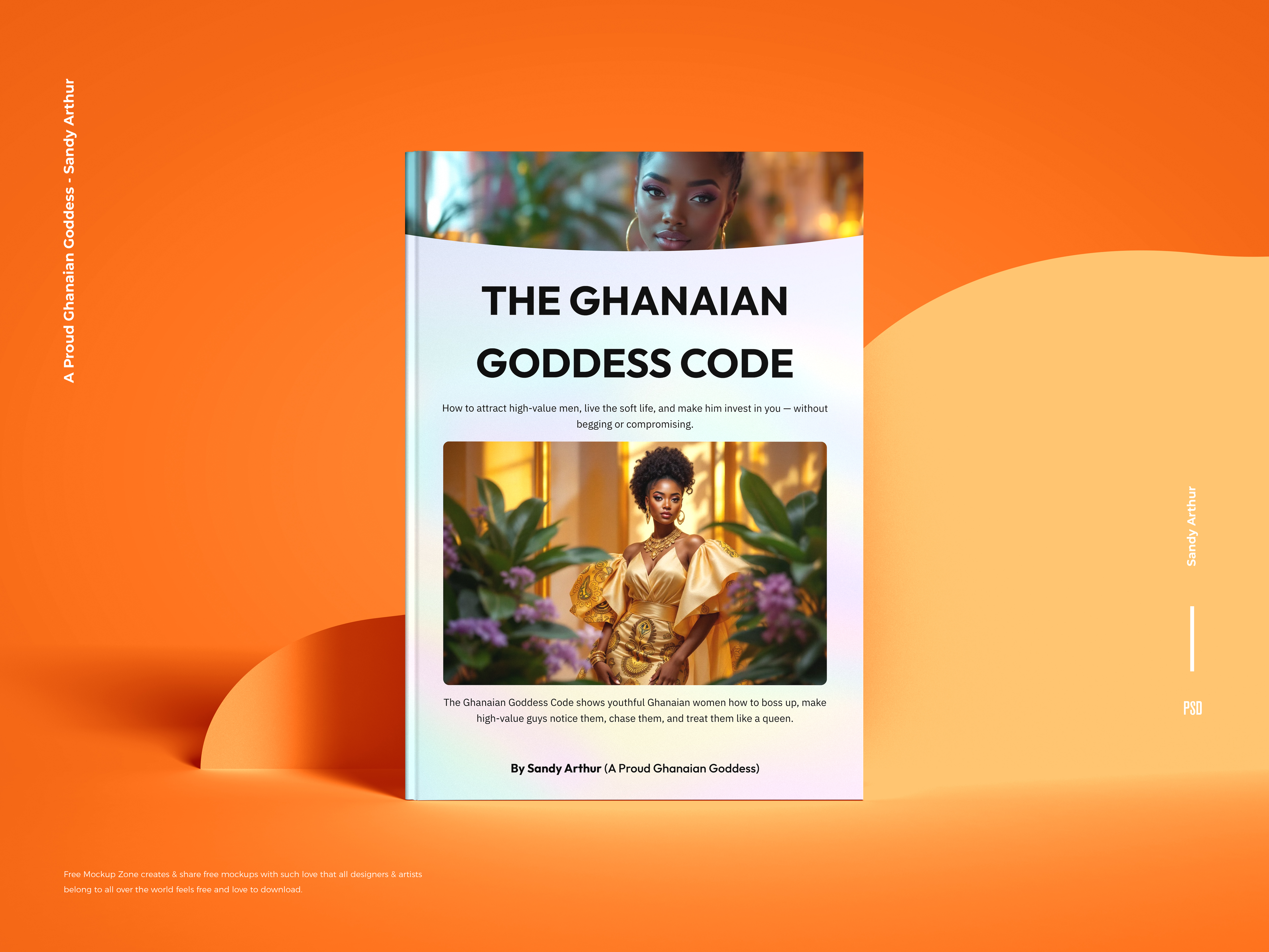 The Ghanaian Goddess Code book cover - attractive Ghanaian woman